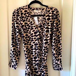 NWT Loft midi-length animal print dress- Sz 4
